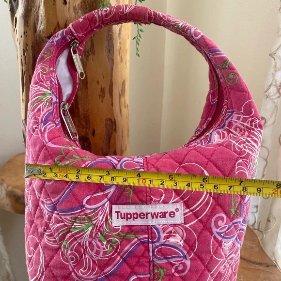 Tupperware Mini Bags in Pink and Green with Vibrant Design - Picture 3 of 8